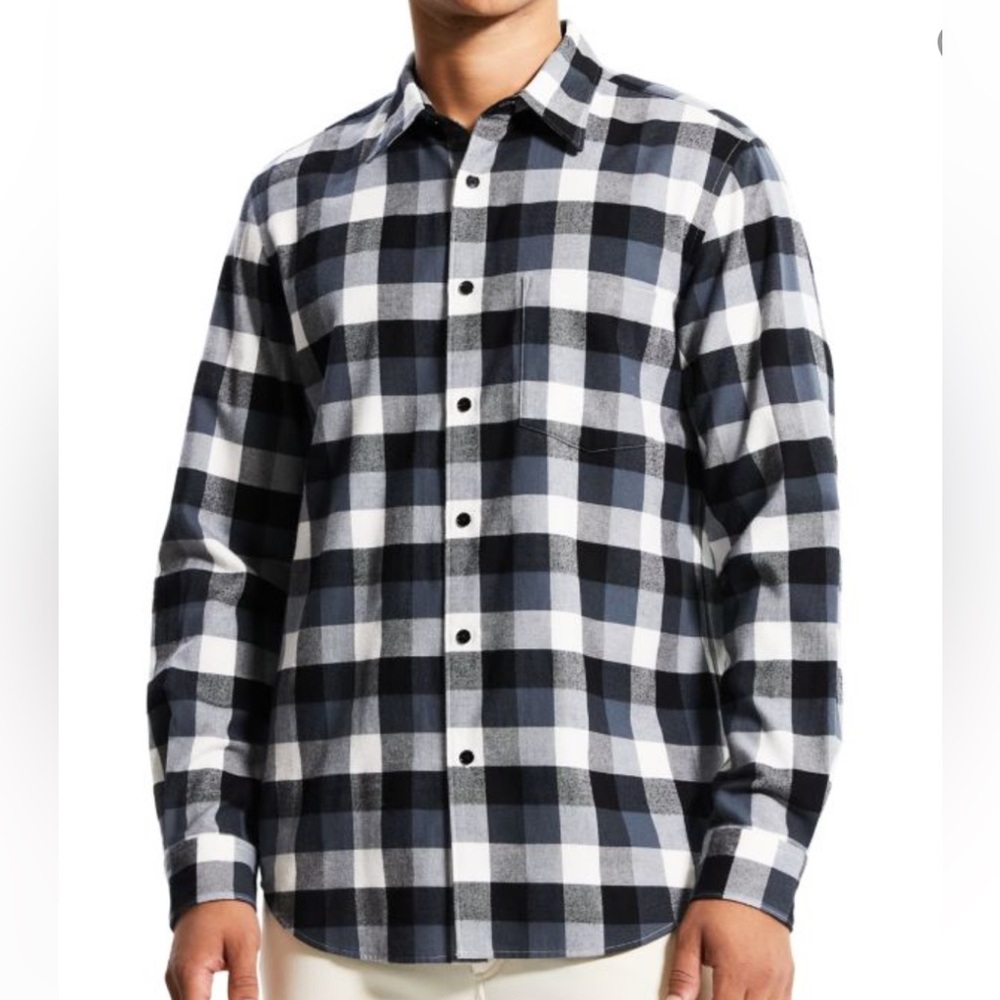 Theory Irving Hunter Plaid Button-Up